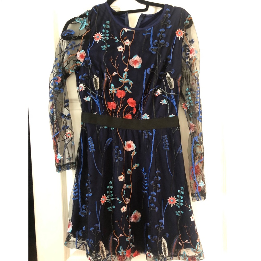 Floral embroidered dress